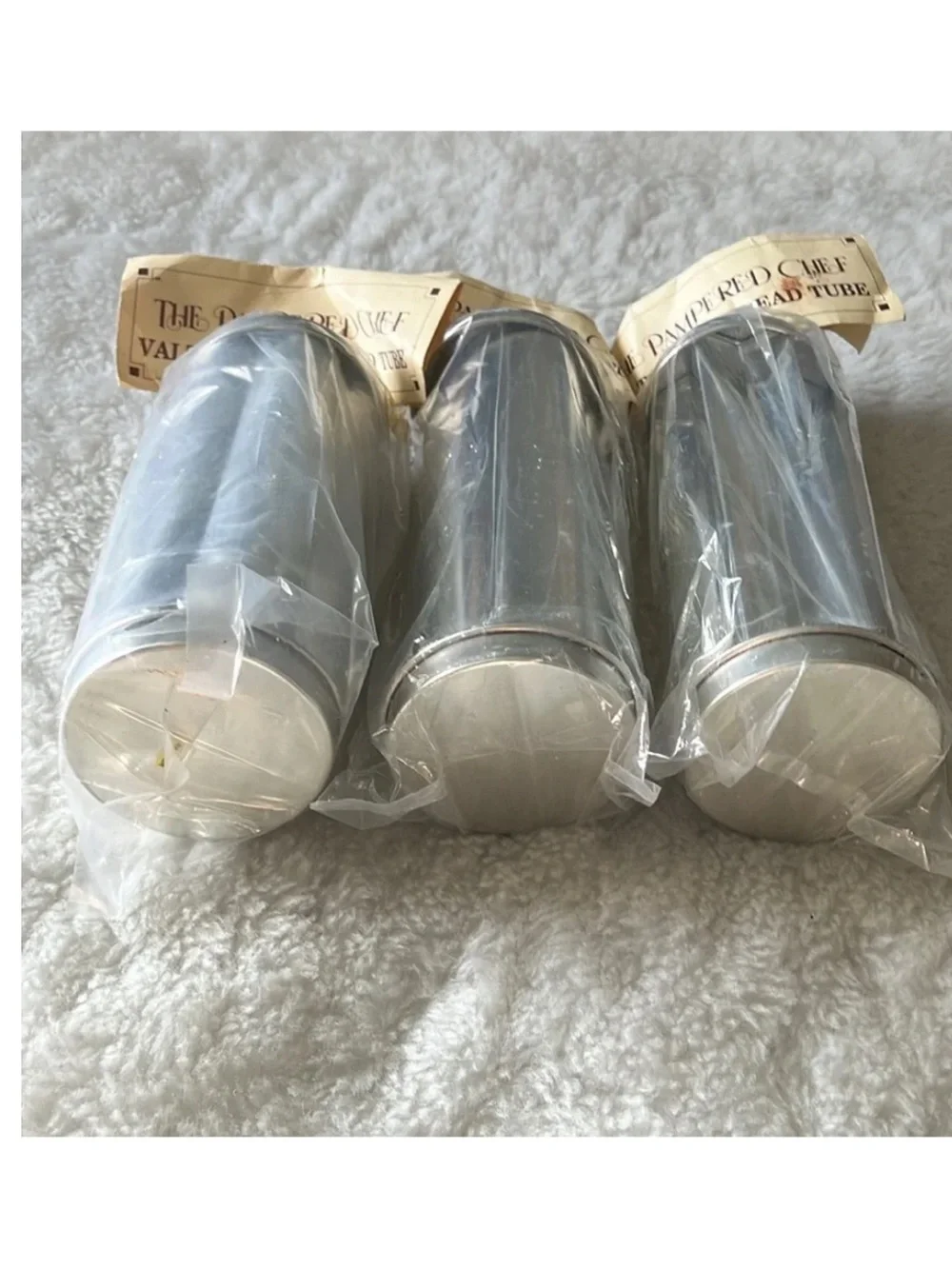 Pampered chef Valtrompia bread tubes set of 3 (1 ea. Heart, Star, Flower)